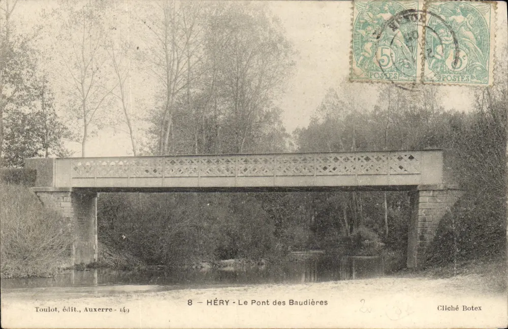 Héry - De Brug van de Baudières — uitgever Toulot, serie 149 - Voorkant