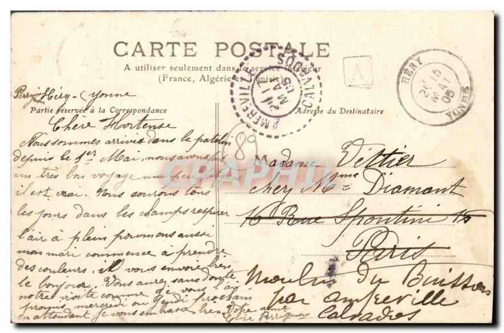 Héry - De Brug van de Baudières — uitgever Toulot, serie 149 - Achterkant