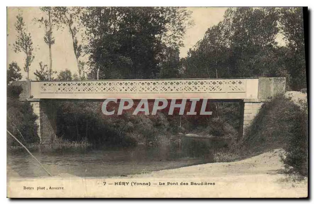 HÉRY (Yonne) — O Ponte das Baudières — Botex fot. Auxerre - Frente