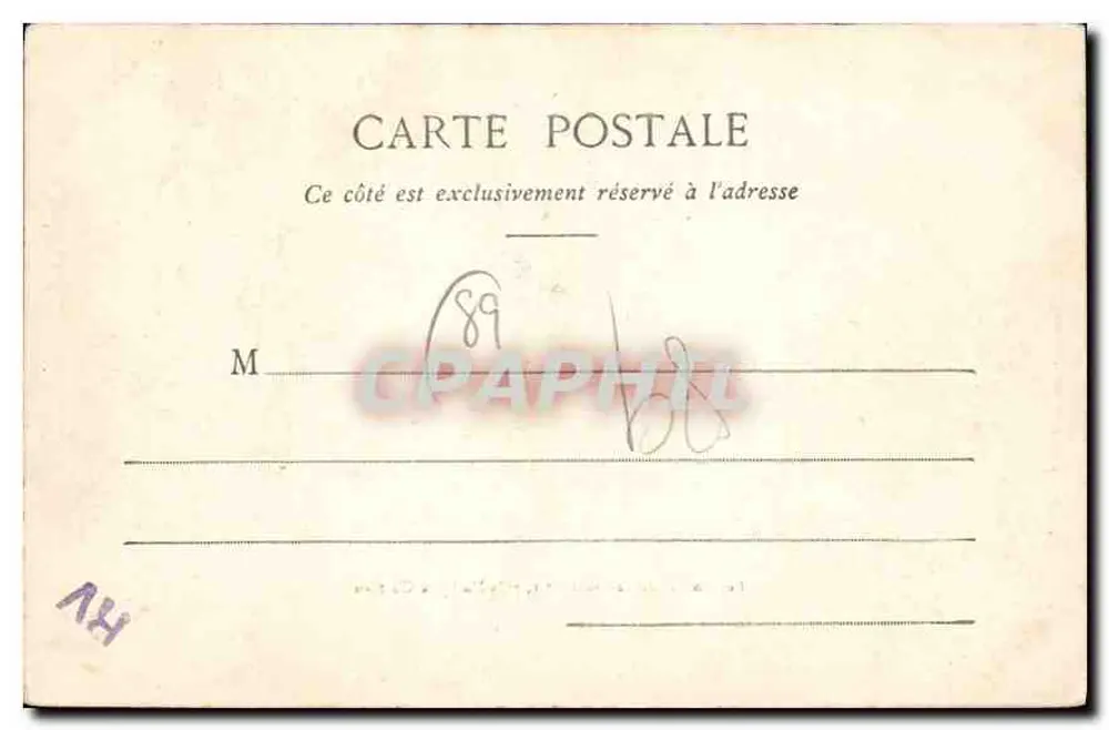Les Roches du Saussois N° 1, près Mailly-le-Château — Inavigres, phot. dits., Caunecy - Verso