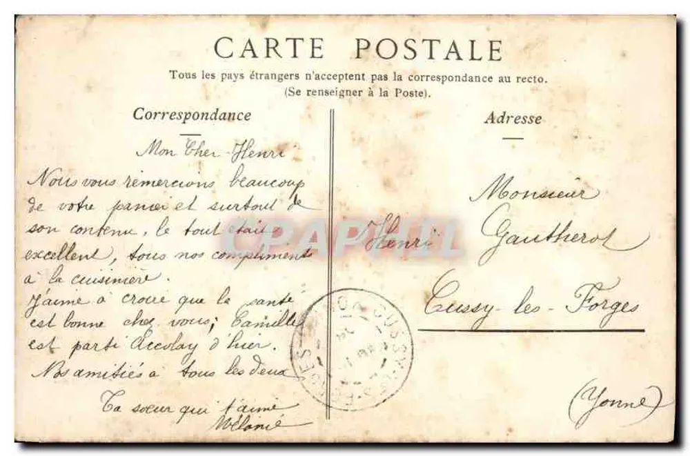 Accolay (Yonne) — La Cure (Rio) — Cliché Botex, editor - Verso