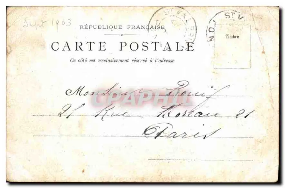 Saint-Valérien — Ansicht der Wiesen der Stadt — unbekannter Verlag - Rückseite