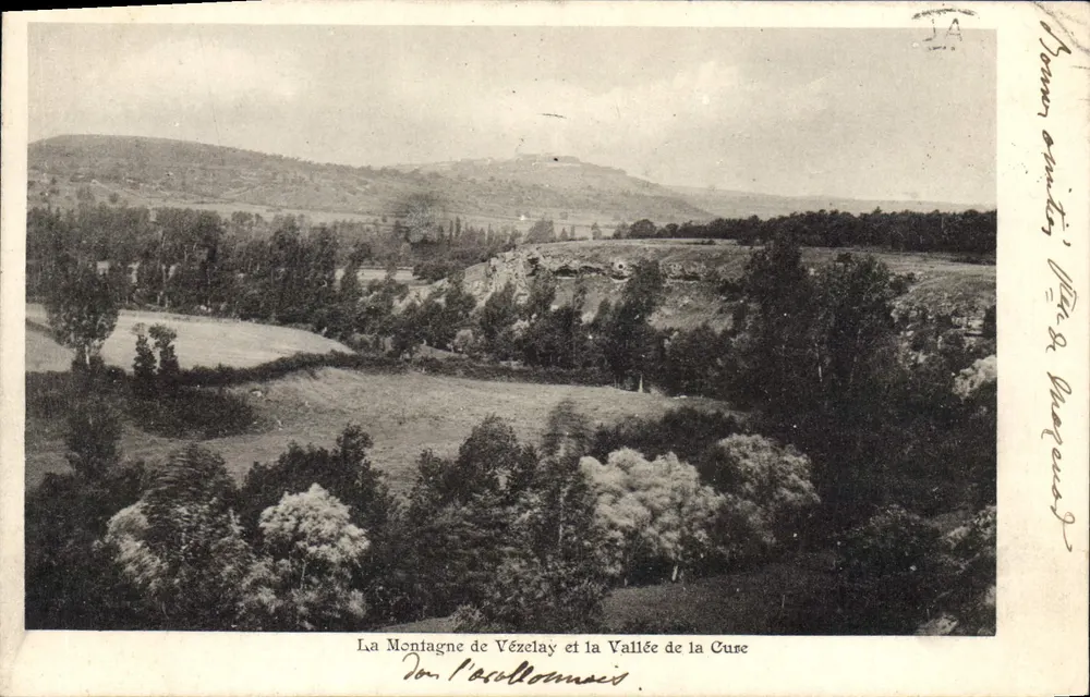 Die Berg Vézelay und das Tal der Cure — Dr. L'acollomacis - Vorderseite