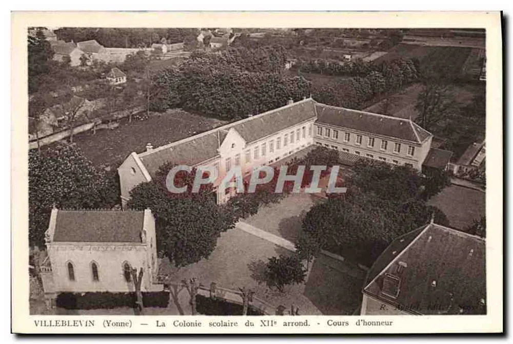 Villeblevin (Yonne) — Die Schule der XII. Bezirksverwaltung — Ehrenklasse - Vorderseite
