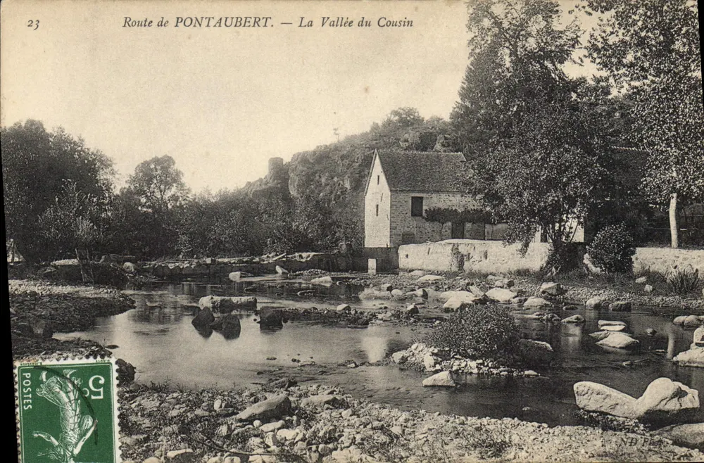 Route van Pontaubert — De Vallei van de Cousin — Uitgever niet geïdentificeerd, n° 23 - Voorkant