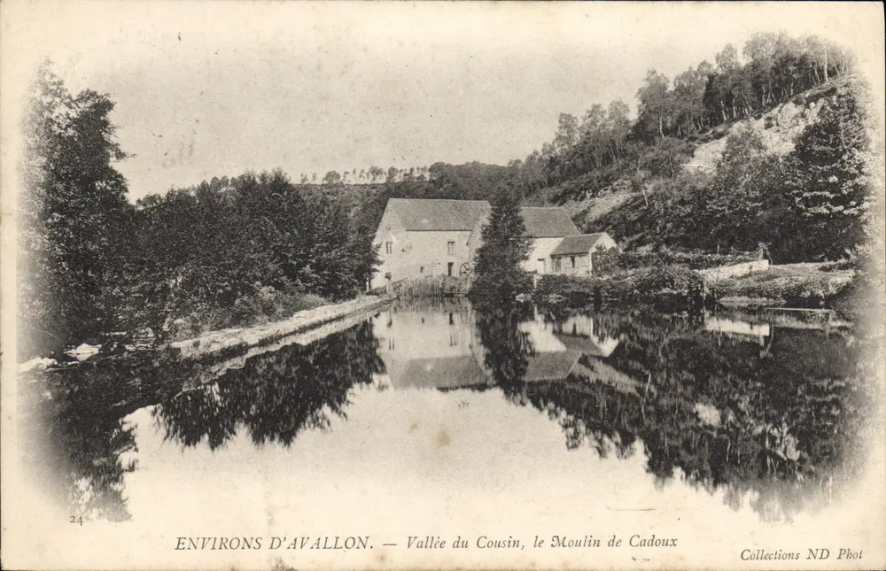 Umgebung von Avallon — Tal des Cousin, das Mühle von Cadoux — Sammlung ND Phot - Vorderseite