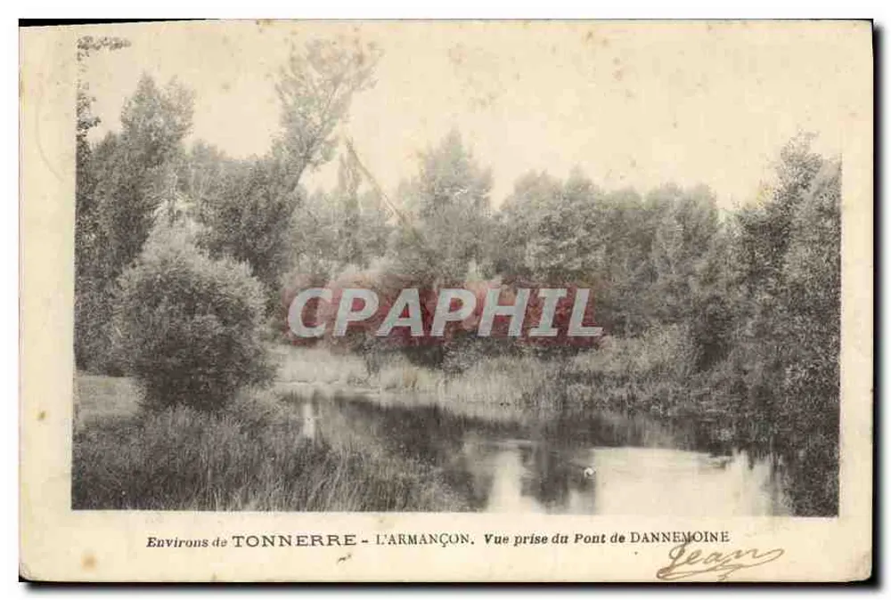 Umgebung von Tonnerre - L'Armançon. Ansicht vom Pont de Dannemoine — Jean - Vorderseite