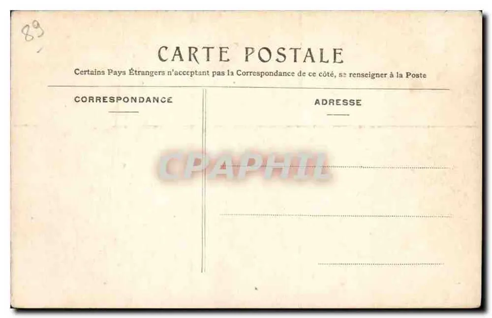 Arredores de Sens — O Castelo de Fleurigny — Editor não identificado - Verso