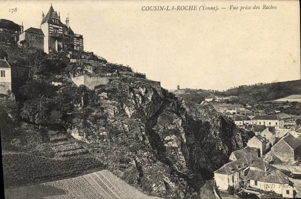 Cousin-la-Roche (Yonne) — Ansicht von den Felsen — ND Pbol. - Vorderseite