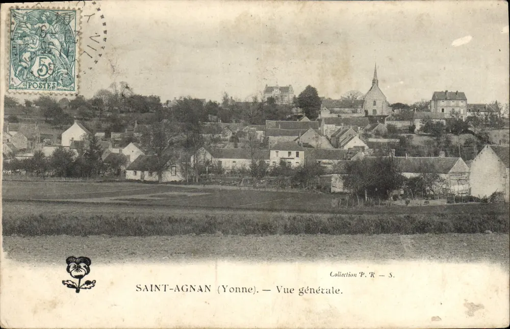 Saint-Agnan (Yonne) — Vista geral — Coleção P. R. - S. - Frente