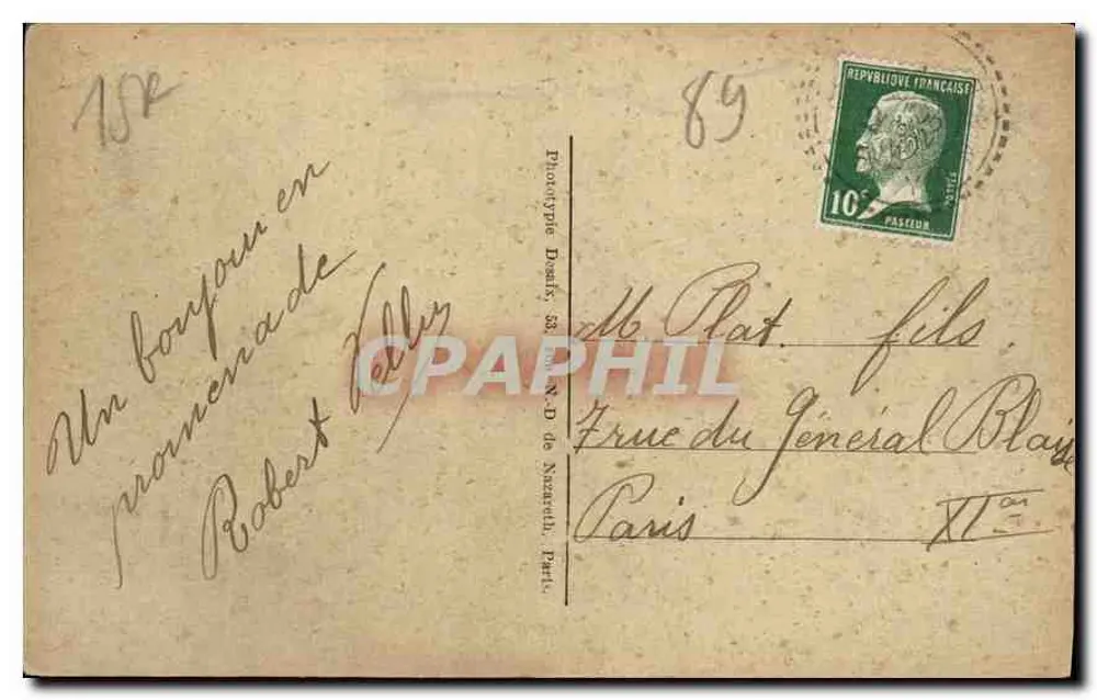 Lucy-sur-Cure — Le Ralis und der Champ du Pont — Phototype Dornik - Rückseite