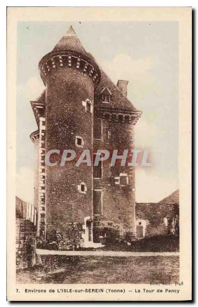 Umgebung von L'ISLE-sur-SEREIN (Yonne) — Die Turm von Pancy — Élie, Verlag 3-48 - Vorderseite