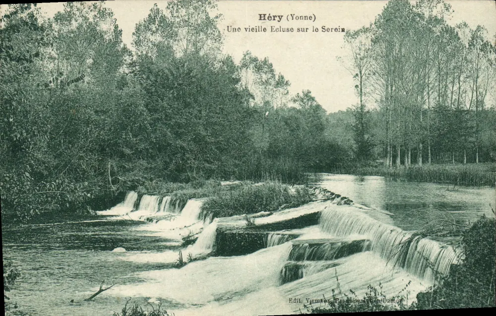Héry (Yonne) — Eine alte Schleuse am Serein — Edit. Vermay, Toulon - Vorderseite