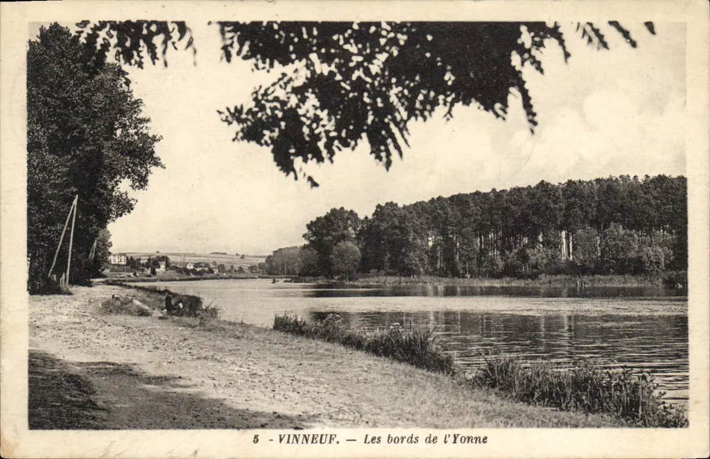 Vinneuf — As margens do rio Yonne — Edição Berthelot n°5 - Frente