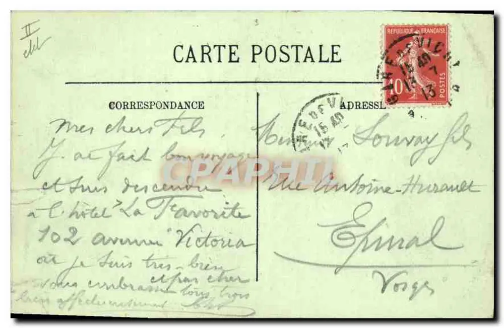 Vichy — La Restauration — LL. — n°51 - Verso