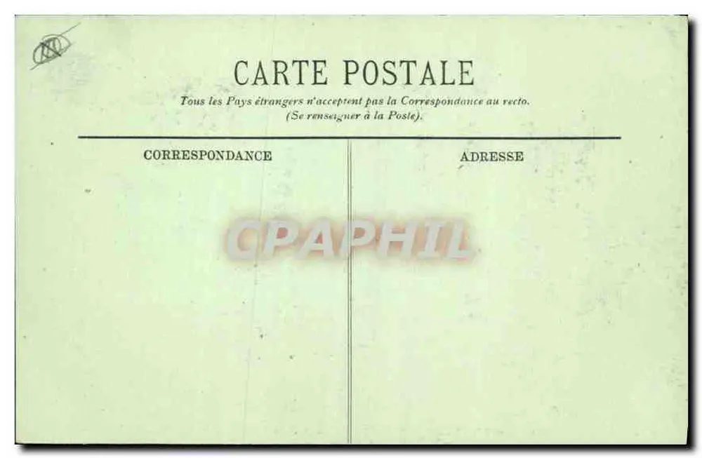 Vichy — Fonte das Senhoras — Bilhete postal antigo n°197 - Verso