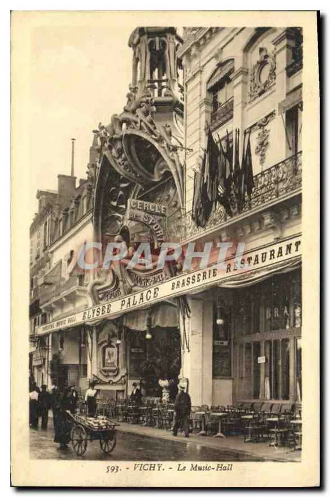 Vichy - Music-Hall — Kolo Opery, Pałac Elysée, Restauracja-Bryggeria — n°593 - Awers