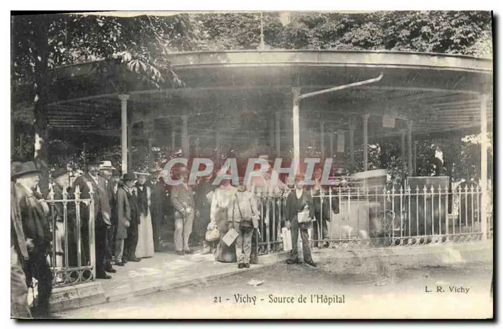 Vichy — Źródło Szpitalne — L. R. Vichy, nr 21 - Awers
