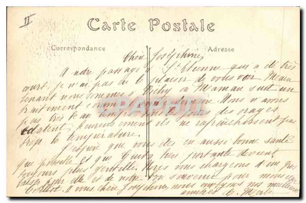 Vichy — Die Casinostraße und die Promenadenunterstände — ND. Fot. - Rückseite