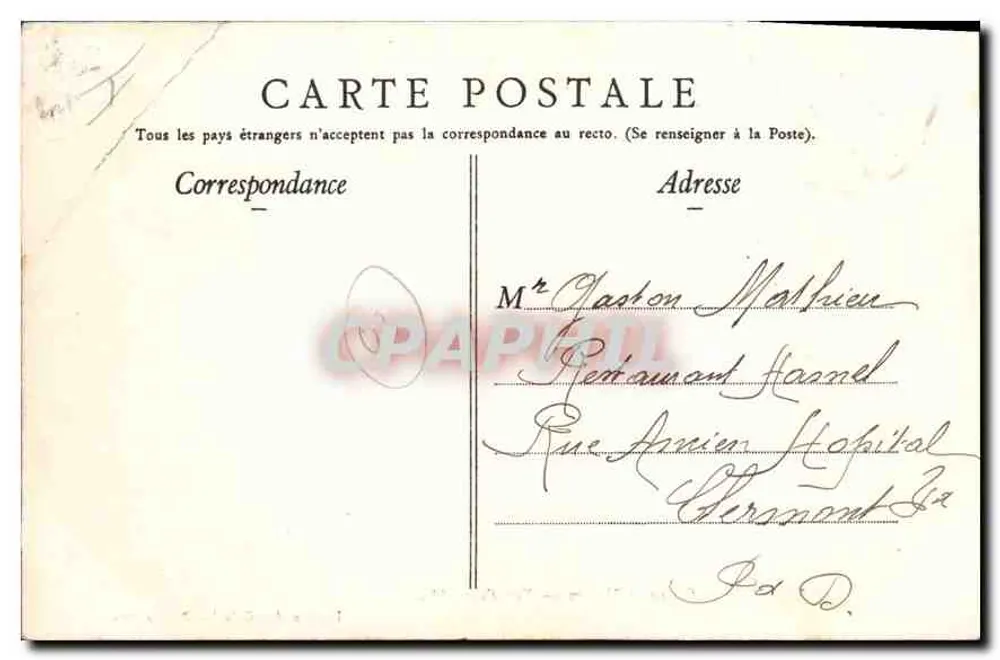Vichy — Casino und Theater — Übersicht — Edition des Galeries Parisiennes - Rückseite