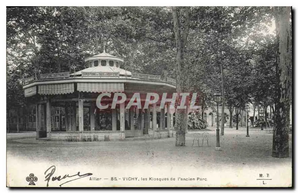 Vichy — os Kiosques do antigo Parque — editor Aillier, n° 85 - Frente