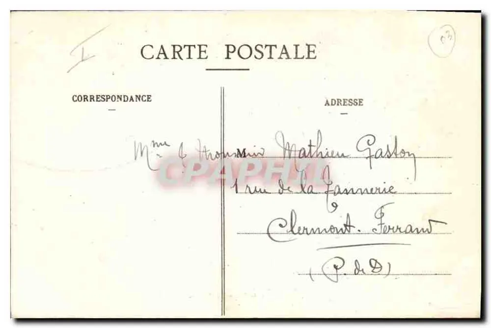 Vichy - Auf dem neuen Park - La Cigale — anonymer Verleger, Nr. 645 - Rückseite