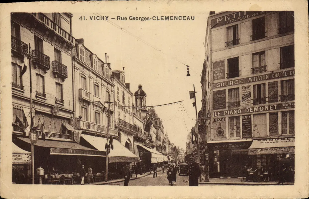 Vichy — Rue Georges-Clemenceau — Edição Livraria Chano - Frente