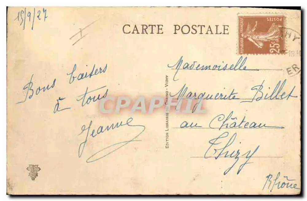 Vichy — Rue Georges-Clemenceau — Edição Livraria Chano - Verso