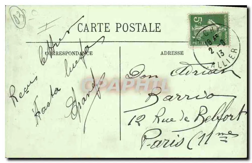 Vichy — Die Brücke über die Allier — LL. n°183 - Rückseite