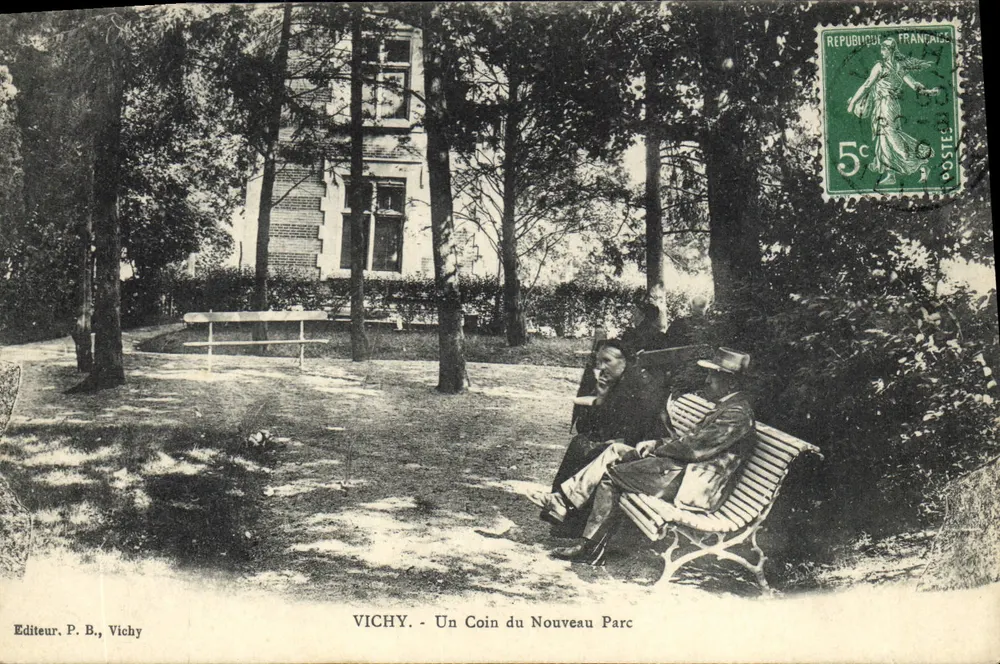 Vichy - Ein Eck des neuen Parks — Verlag P. B., Vichy - Vorderseite