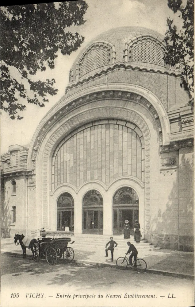 Vichy — Haupteingang des neuen Gebäudes — LL. n° 199 - Vorderseite