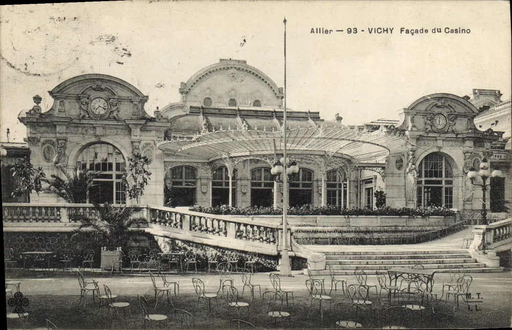Vichy — Fronton kasyna — Allier — 93 — M.T. L.L. - Awers