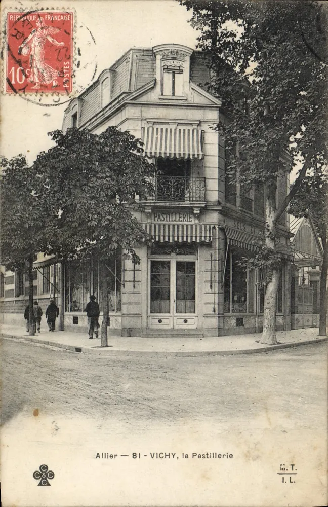Vichy — pastilleria — Allier — 81 — wydawca I.L. - Awers