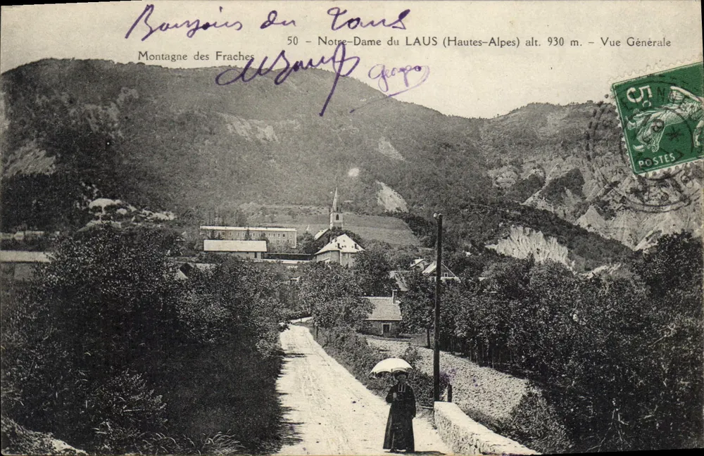 Notre-Dame du LAUS (Hautes-Alpes) — Allgemeiner Blick — Montagne des Fraches — Verlag Alphonse Gaspard, n°50 - Vorderseite