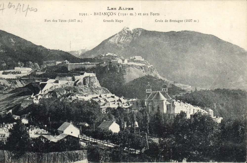 BRIANÇON e seus Fortes — Os Alpes — Editor - Frente