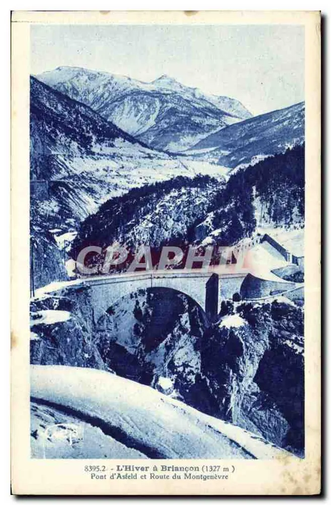 Winter in Briançon (1327 m) — Brücke Asfeld und Route Montgenèvre — Gep-Edition, Grenoble - Vorderseite