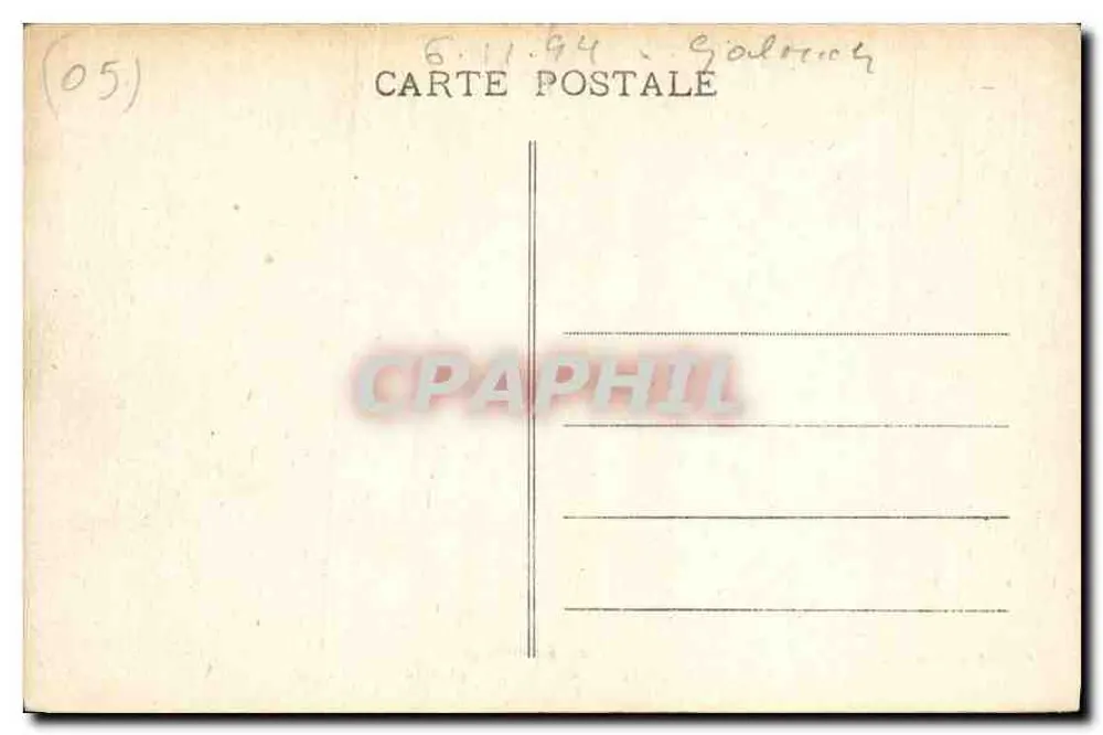 Briançon (1321 m.) — Santa Catarina — As Casernas — Mlle Joubert, edição Gap - Verso