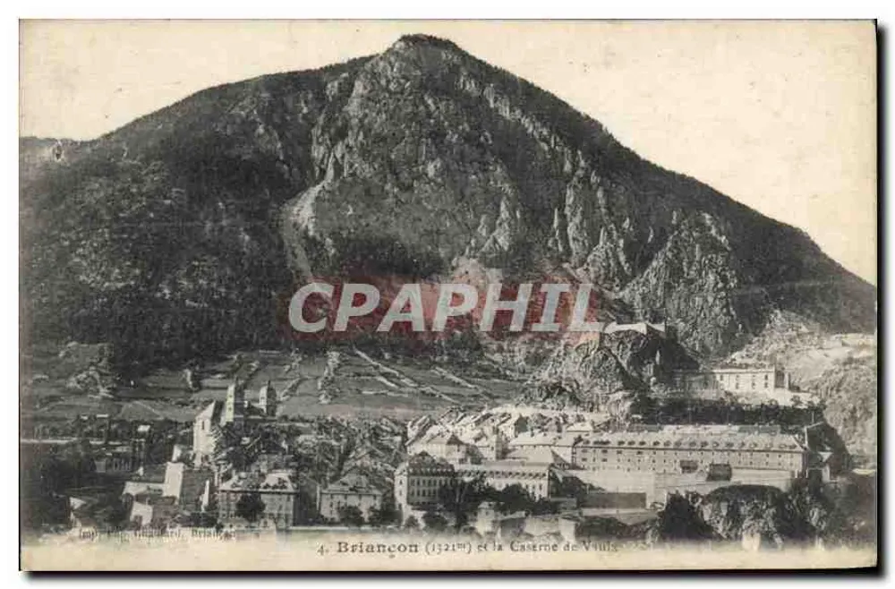 Briancón (1321m) e a Caserna de Vaulx — Imp. P. Tinguillard, Briançon - Frente