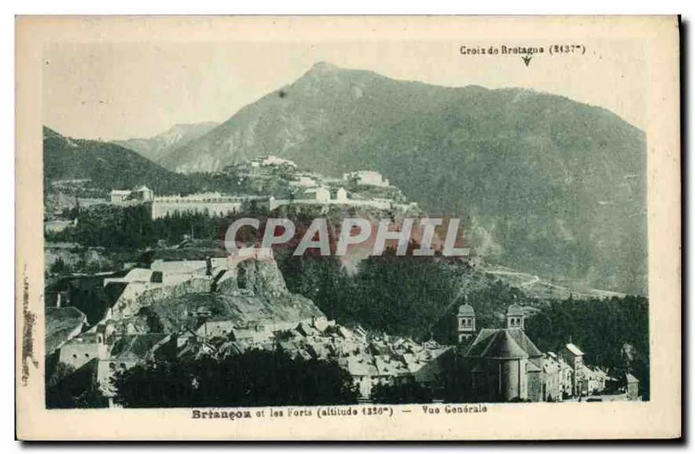 Brianeçon e os Fortes (altitude 1356°) — Vista Geral — Cruz de Bratagnos (8137°) - Frente