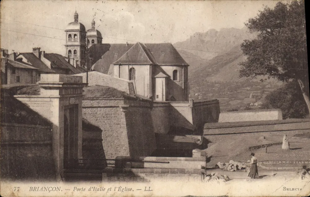 BRIANÇON — Porta d'Italia e la Chiesa — LL. - Recto