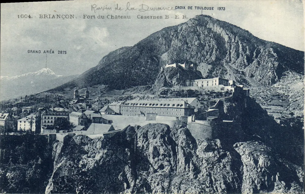 BRIANÇON — Fort du Château, Casernes B.E.R. — Croix de Toulouse 1973 - Awers