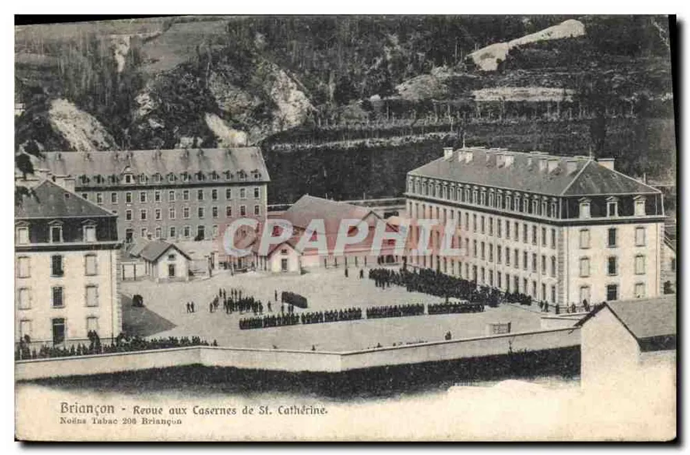 Briançon - Militärparade vor den Kasernen von St. Catherine — Noëns Tabac 208 Briançon - Vorderseite