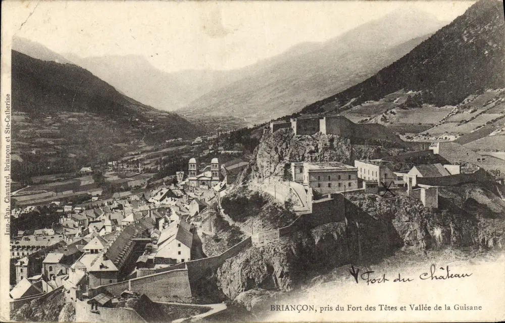 Briançon, Ansicht von Fort des Têtes und Tal der Guisane — Jann-Pan Chautard und Ste-Catherine - Vorderseite