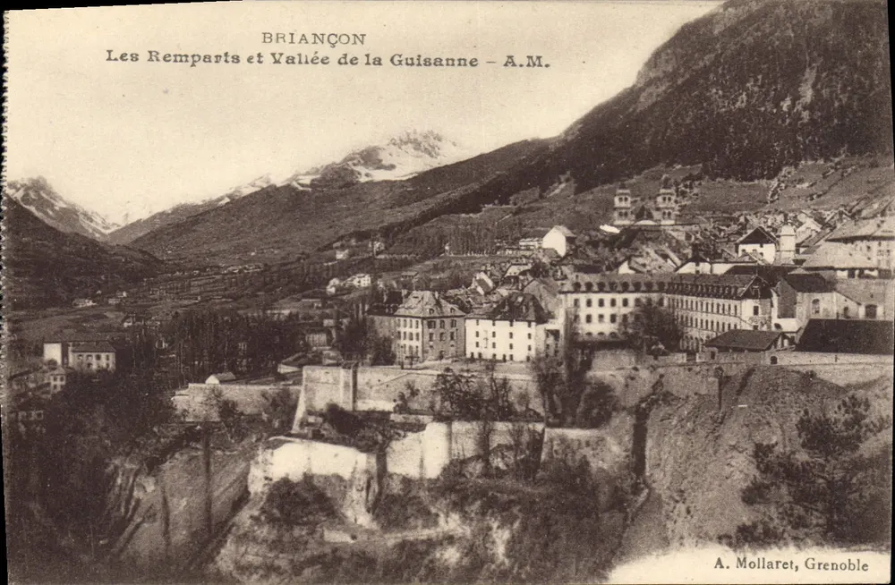 Briançon — Die Mauern und das Tal der Guisanne — A.M. — A. Mollaret, Grenoble - Vorderseite