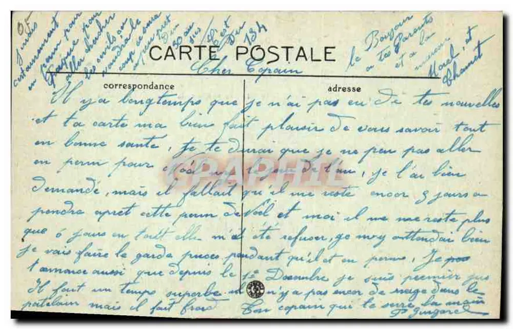BRIANÇON — Cidade mais elevada da Europa (alt. 1.321 m) — DuPand-Savoyat, editor - Verso