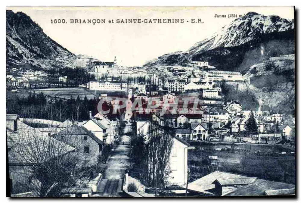 Briançon e Sainte-Catherine — vista panorâmica — E.R. Janus (2514 m) - Frente