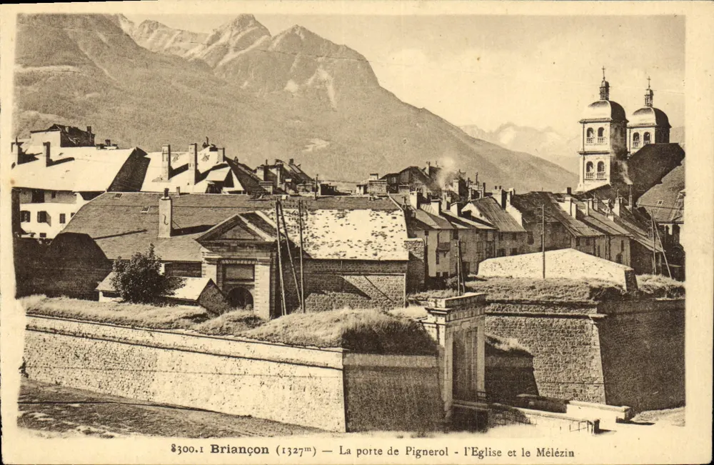 Briancón (1327m) — Die Pforte von Pignerol — Die Kirche und der Mélezin - Vorderseite