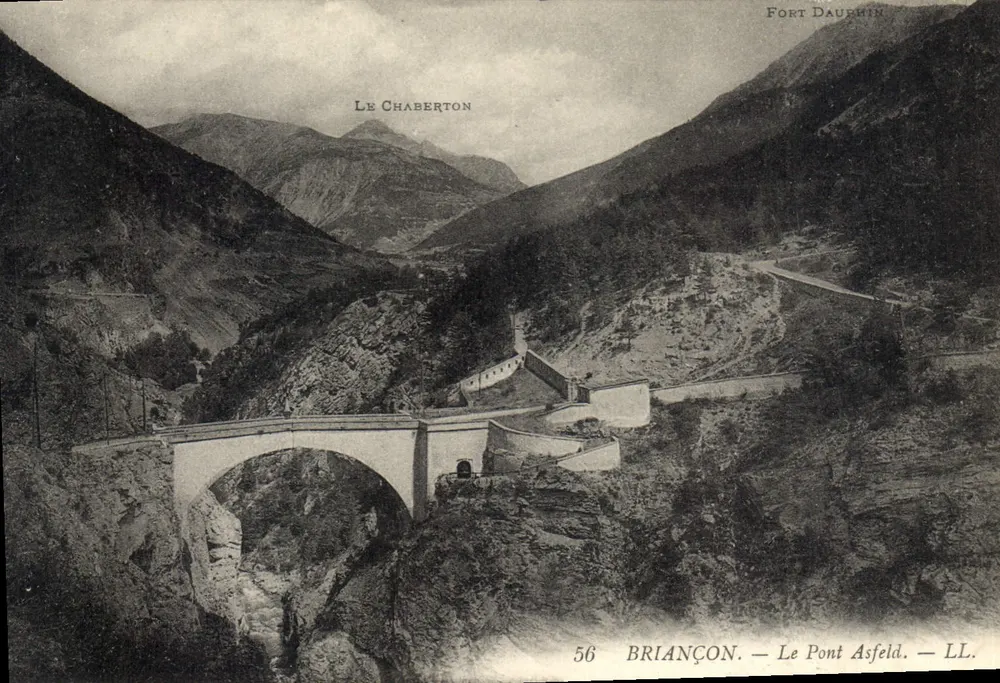 Le Chaberton — Ponte Asfeld — Forte Dauphin — Briançon — LL. n°56 - Frente