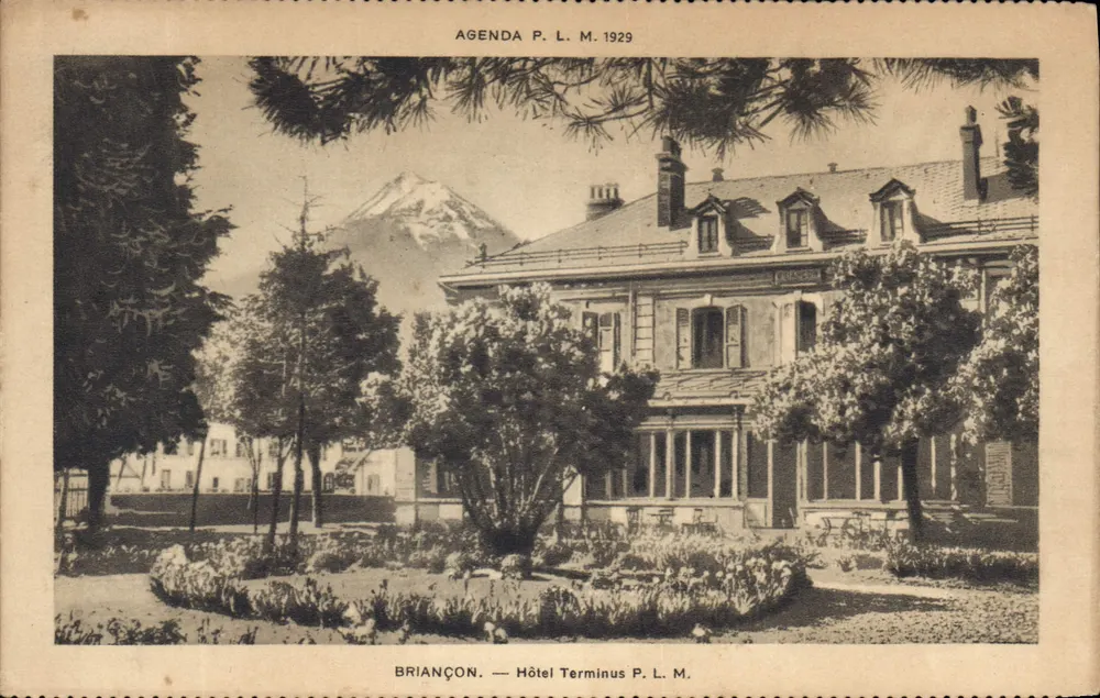 Briançon — Hotel Terminus — Agenda P.L.M. 1929 - Frente