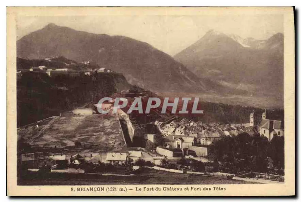 BRIANÇON (1321 m.) — Le Fort du Château und Fort des Têtes — Graphil - Vorderseite